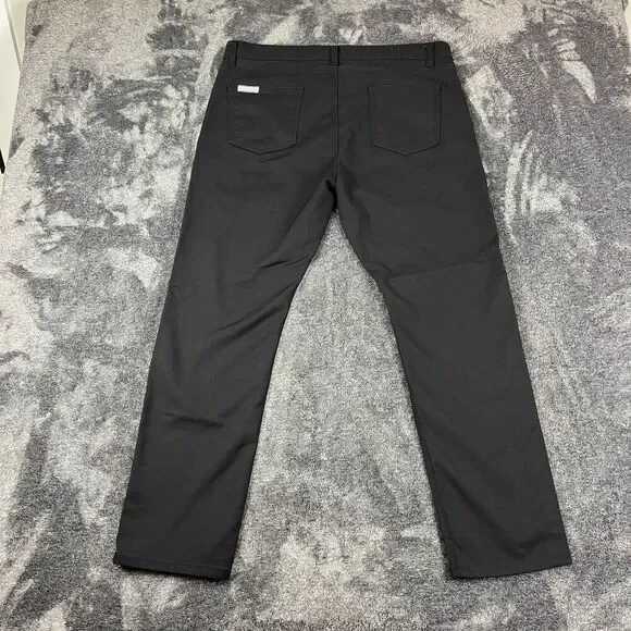 Blue Delta Custom Black Jeans USA Men's 35X28 Stretch Straight PF10 *Read - Picture 9 of 12